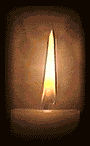 Flickering candle